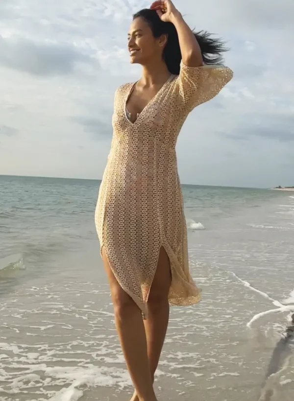 Hot en Mesh Cover-Up Dress Beach Dress | Coverups & Resortwear