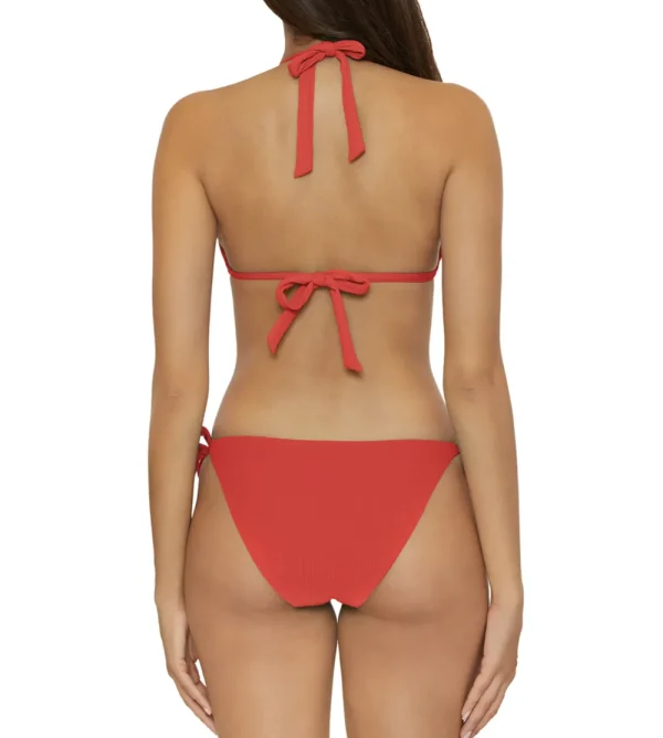 New Becca Modern Edge Rib Triangle Top | Bikinis