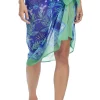 Best Bleu Desert Bloom Chiffon Sarong Pareos & Sarongs | Coverups & Resortwear