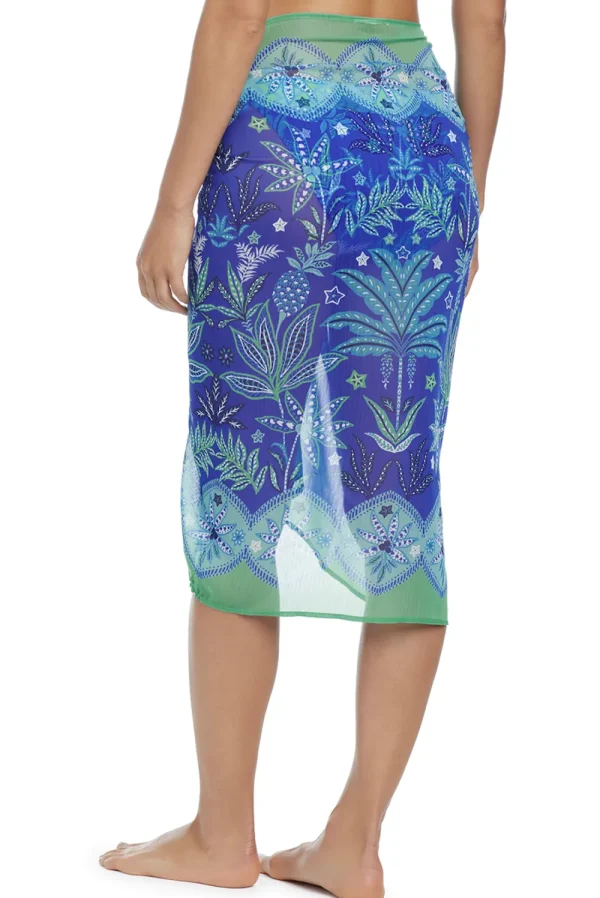 Best Bleu Desert Bloom Chiffon Sarong Pareos & Sarongs | Coverups & Resortwear