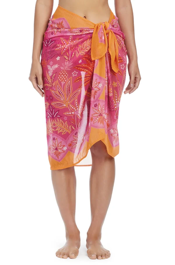 Best Bleu Desert Bloom Chiffon Sarong Pareos & Sarongs | Coverups & Resortwear