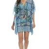 Hot Bleu En La Playa Patchwork Caftan Beach Tunic | Coverups & Resortwear