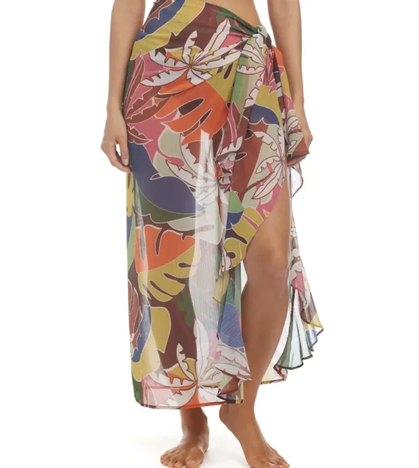 Online Bleu Island Life Ruffle Long Sarong Pareos & Sarongs | Coverups & Resortwear