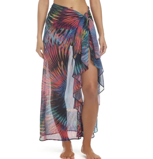 Hot Bleu Wild Thing Ruffle Sarong Pareos & Sarongs | Coverups & Resortwear