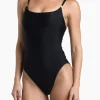 Sale L’Agence Remi Underwire One-Piece Black Full Coverage | Bikinis