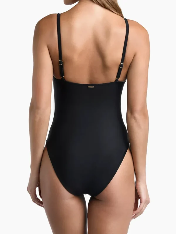 Sale L’Agence Remi Underwire One-Piece Black Full Coverage | Bikinis