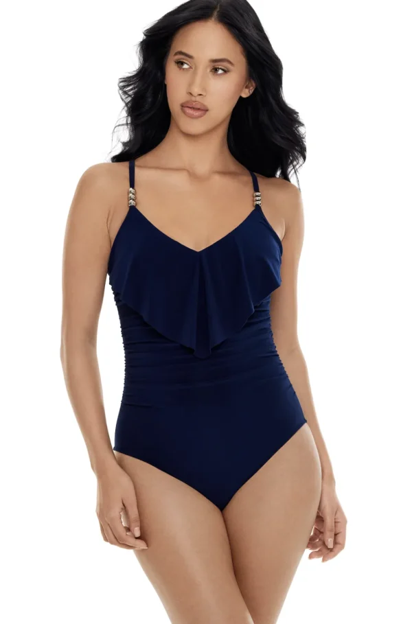 Sale Magicsuit Isabel Underwire 1pc Navy, Prune, or Black Full Coverage | Bikinis