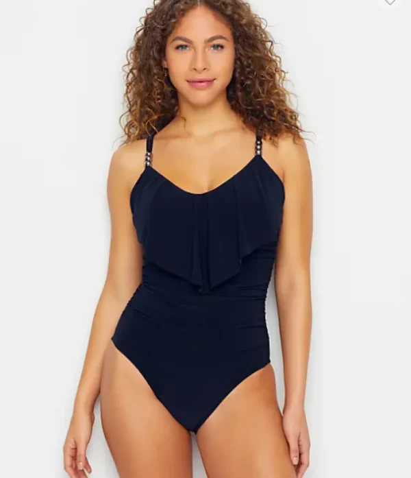 Sale Magicsuit Isabel Underwire 1pc Navy, Prune, or Black Full Coverage | Bikinis