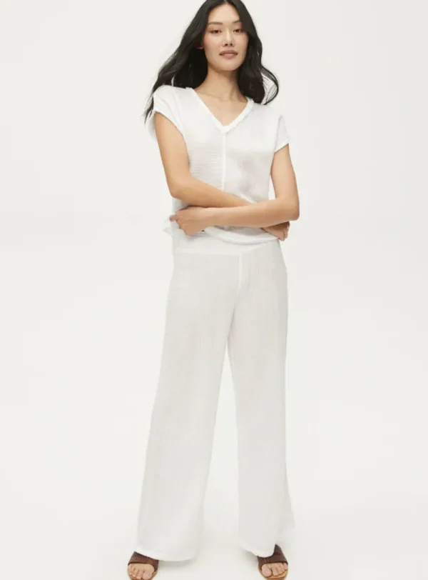 Best Double Gauze Susie Pant Black, White, or Pebble Beach Pants | Coverups & Resortwear