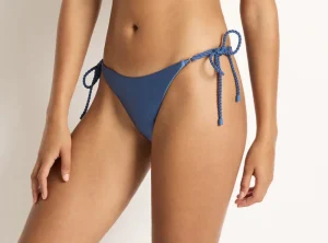 Fashion Monte & Lou Lustre Rope Bottom Dusty Olive, Denim, or Pink Moderate Coverage | Bikinis