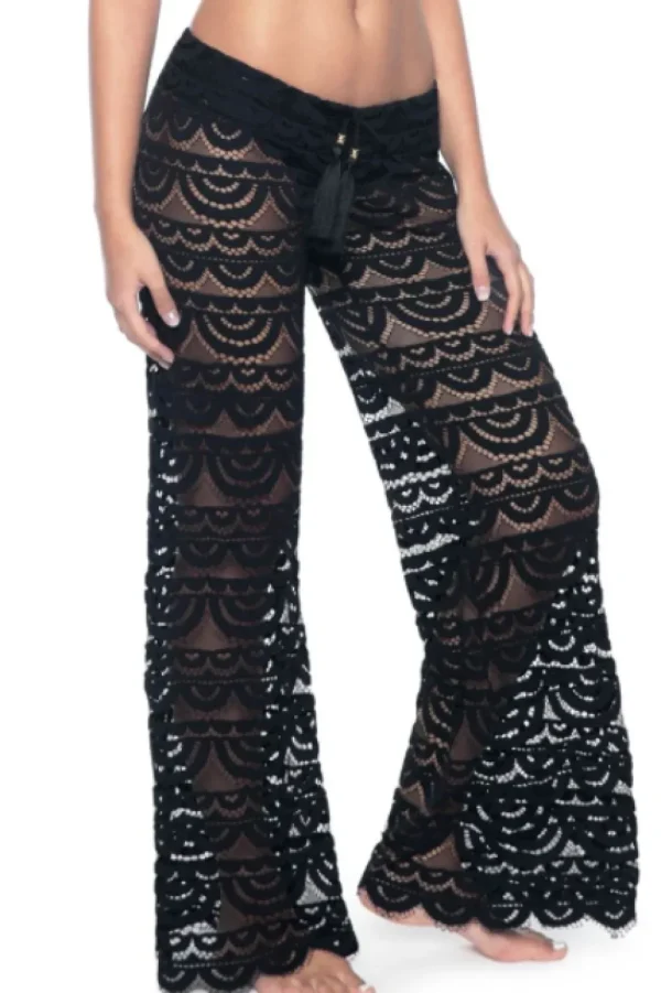 Outlet Pq Malibu Lace Pant in Midnight Beach Pants | Coverups & Resortwear