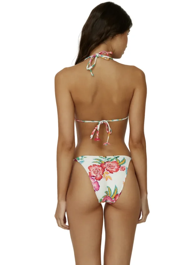 Fashion Pq Embroidered Tie Side Bottom Teeny Tie Side | Bikinis