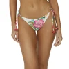 Hot Pq Embroidered Bottom Full Tie Side | Bikinis