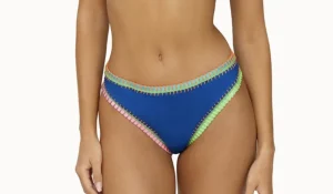 Fashion Pq Platinum erly Crochet Trim Scoop Bottom Moderate Coverage | Bikinis