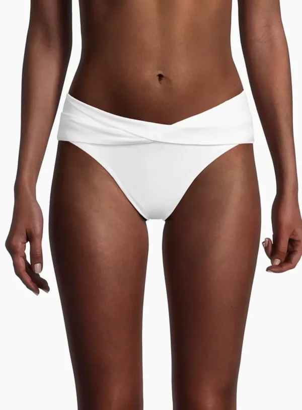 Clearance Robin Piccone Classic V-Bottom Black, White, or Malachite Full Coverage | Bikinis