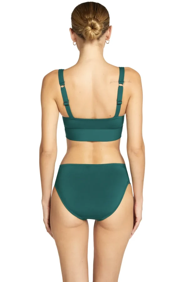 Clearance Robin Piccone Classic V-Bottom Black, White, or Malachite Full Coverage | Bikinis