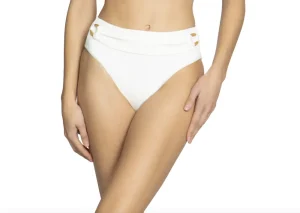 New Robin Piccone Margot Sash Hi Waist Bottom Black or White Hi-waist | Bikinis