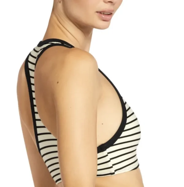 Outlet Robin Piccone Parker Stripe Racerback Top Bralette | Bikinis