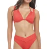 New Sanctuary Refresh Rib Double Layer Top Red Underwire | Bikinis