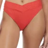 Best Sanctuary Refresh Rib V-Bottom Red Hi-waist | Bikinis