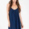 Clearance St.Barts Mini Dress in Pacific (Navy) Beach Dress | Coverups & Resortwear