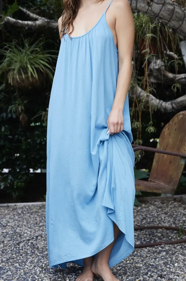 Outlet Tulum Maxi Dress in Blue Beach Dress | Coverups & Resortwear