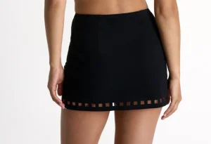 Online Mosaic Cutouts Swim Skirt Black Swim Skirts | Coverups & Resortwear