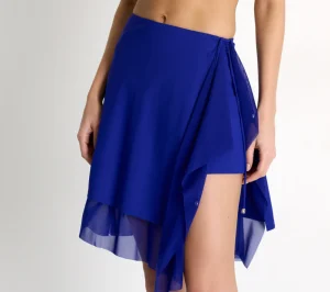 Outlet Swim Skirt With Mesh Pareo Marrakech Blue Swim Skirts | Pareos & Sarongs