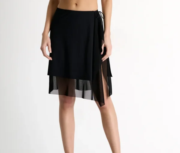 Online Swim Skirt With Mesh Pareo Blue, Black, or Red Swim Skirts | Pareos & Sarongs