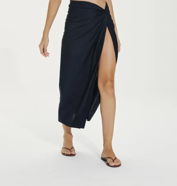 Outlet Karen Midi Skirt Cover Up Black Skirt | Coverups & Resortwear